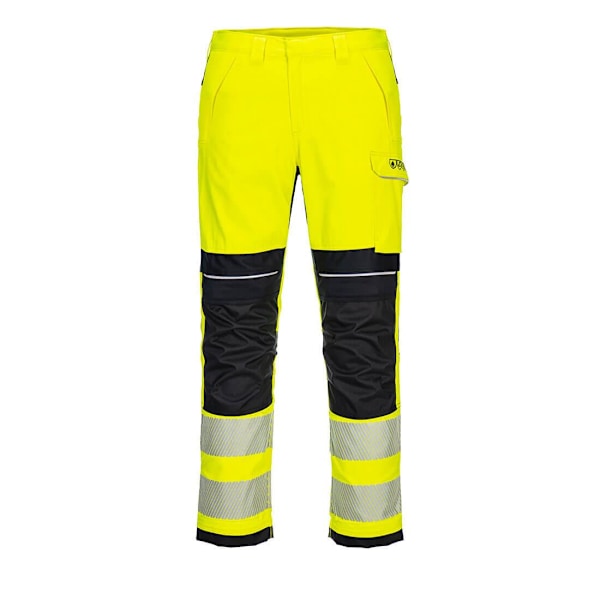 Portwest Modaflame Varsel Skyddsbyxor för Män 30R Yellow/Black 30R