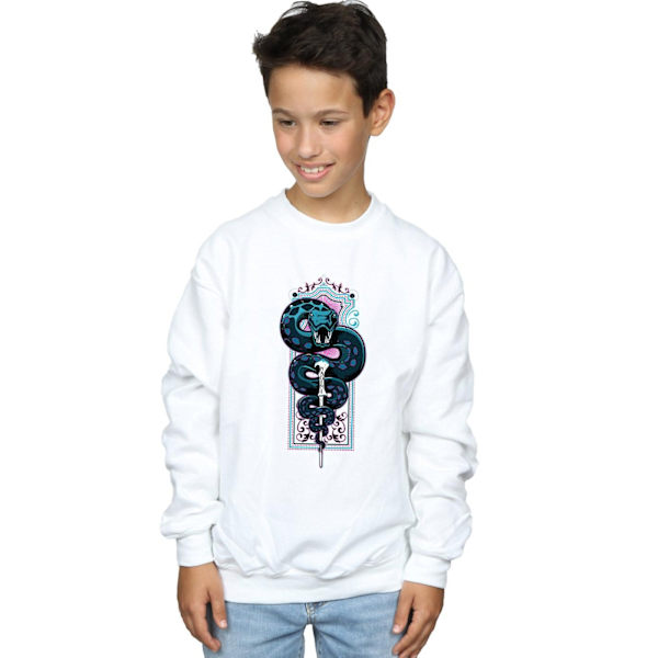 Harry Potter Boys Neon Nagini Sweatshirt 9-11 år Vit White 9-11 Years