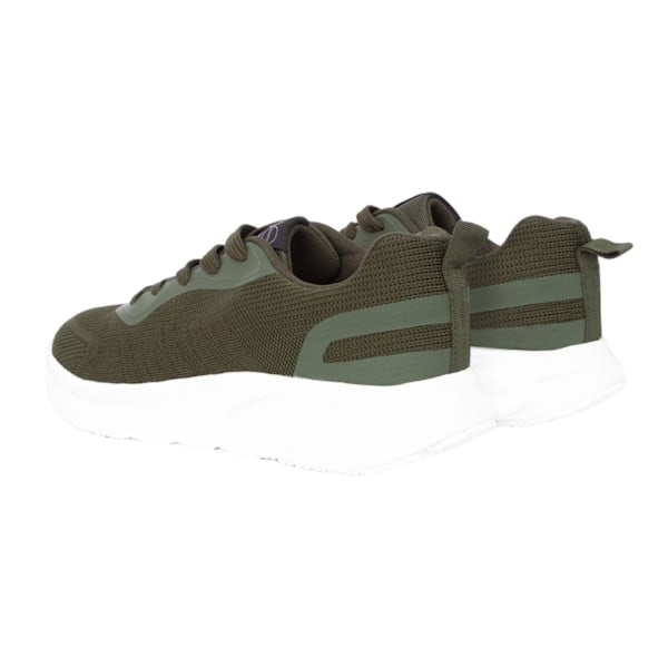 Crosshatch Lennart Träningsskor för Herrar, Storlek 9 UK, Oliv/Vit Olive/White 9 UK