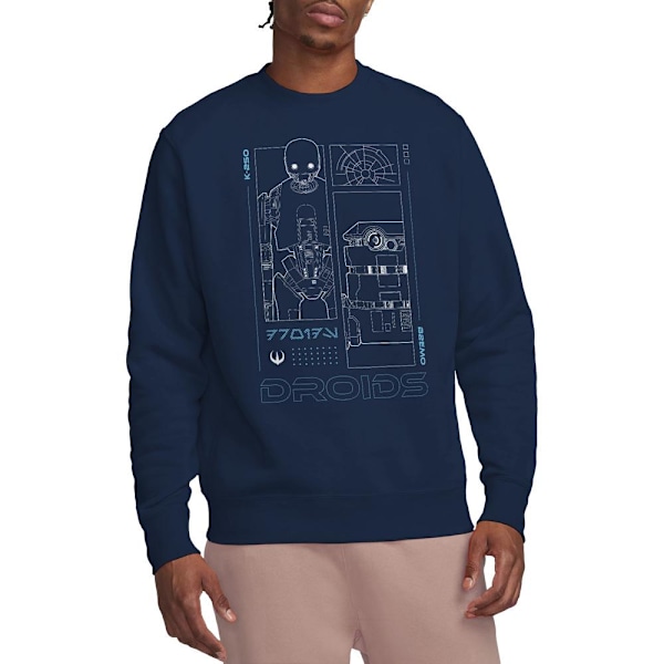 Star Wars: Andor Unisex Vuxen Droids Sweatshirt L Marinblå Navy L