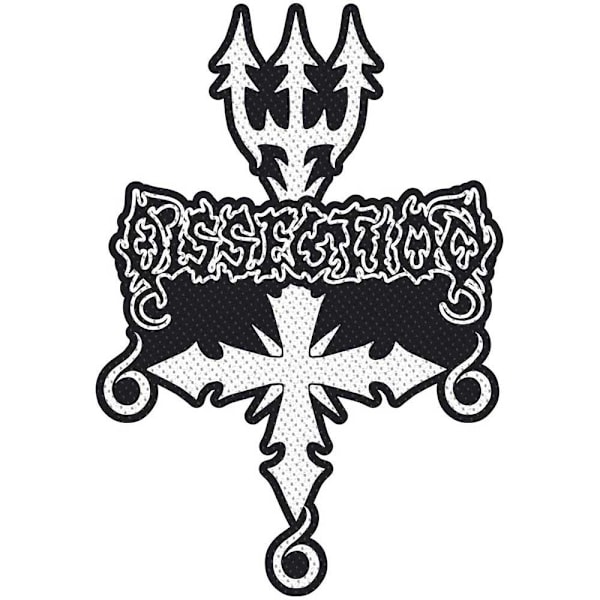 Dissection Logo Vävda Utstansade Patch En Storlek Svart/Vit Black/White One Size