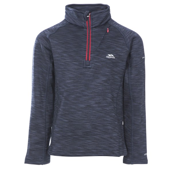 Trespass Edvin Fleece Top för pojkar 2/3 år Marinblå Marl Navy Marl 2/3 Years