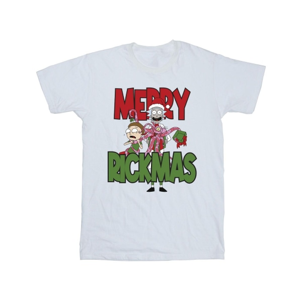 Rick And Morty Herr Merry Rickmas T-shirt XXL Vit White XXL