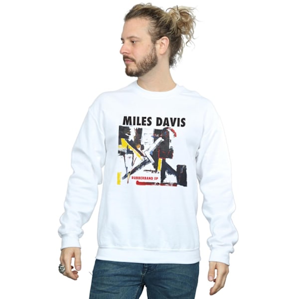 Miles Davis Mens Rubberband EP Sweatshirt L Vit White L