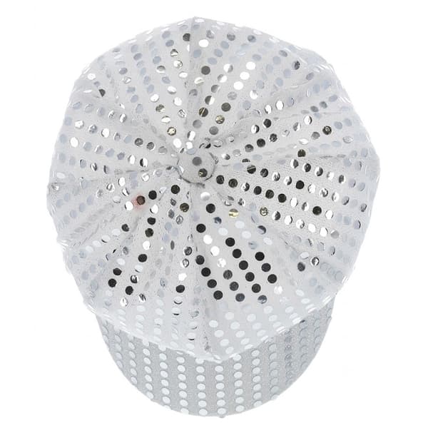 Smiffys Disco Paljett Maskeradhatt One Size Silver Silver One Size