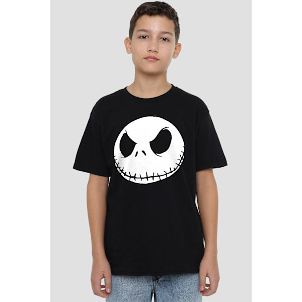 The Nightmare Before Christmas Barn/Barn Jack Face T-Shirt Black 5-6 Years