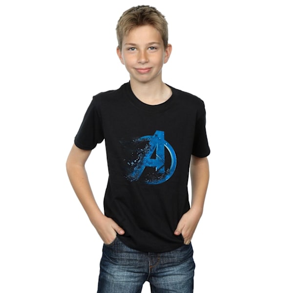 Marvel Pojkar Avengers Endgame Dammig Logotyp T-Shirt 5-6 År Svart Black 5-6 Years