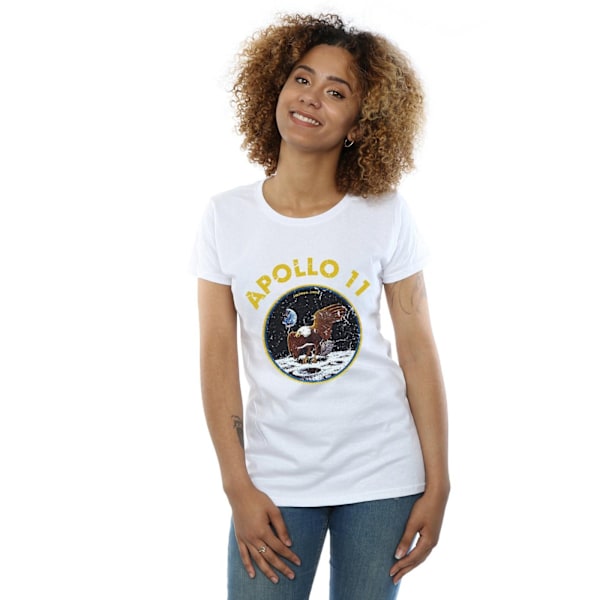 NASA Dam/Kvinnor Apollo 11 Bomull T-shirt L Vit White L