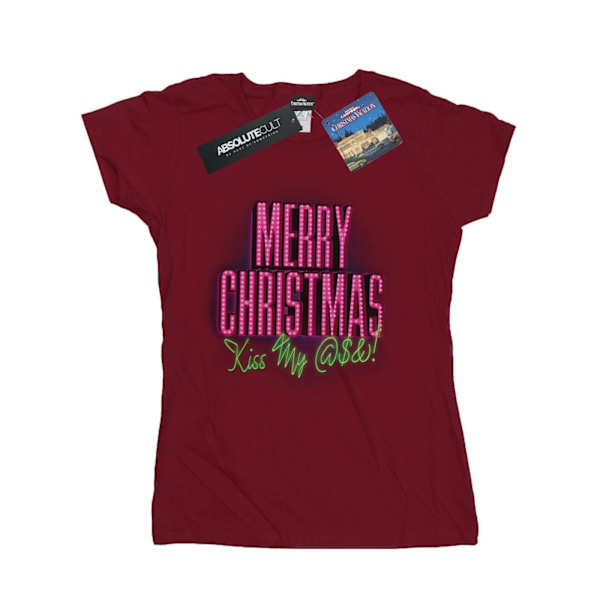 National Lampoon´s Christmas Vacation Womens/Ladies Kiss My Ass Burgundy S