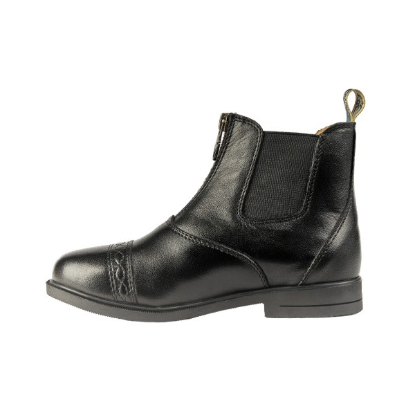 Moretta Childrens/Kids Materia Grain Leather Paddock Boots 10 U Black 10 UK Child