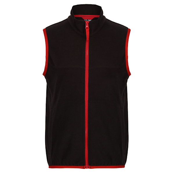 Regjun Herr Microfleece Body Warmer 3-4 År Svart/Klassisk Röd Black/Classic Red 3-4 Years