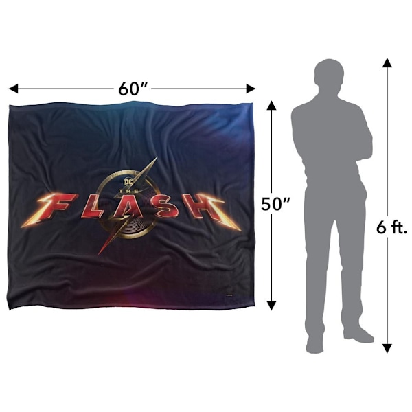 The Flash Logga Filt One Size Flerfärgad Multicoloured One Size