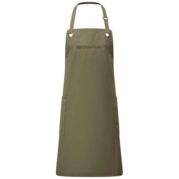 Premier Barley Återvunnen Full Apron En Storlek Olivgrön/Kastanj Olive Green/Chestnut One Size