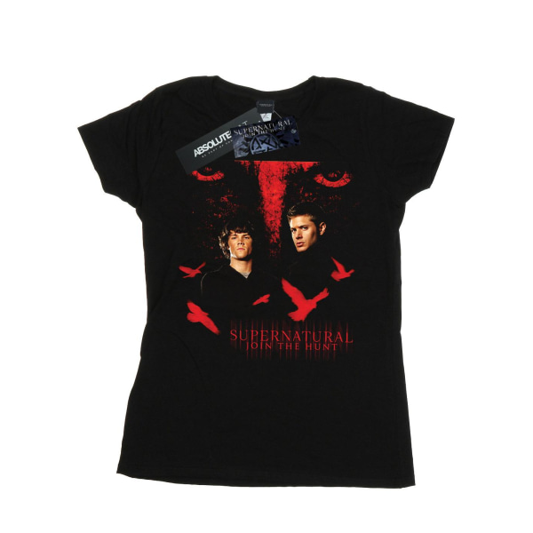 Supernatural Womens/Ladies Crow Eyes T-shirt i bomull XXL Svart Black XXL