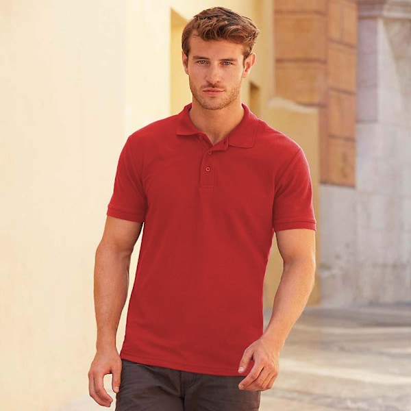 Fruit Of The Loom Mens Iconic Polo Shirt S Heather Red Heather Red S