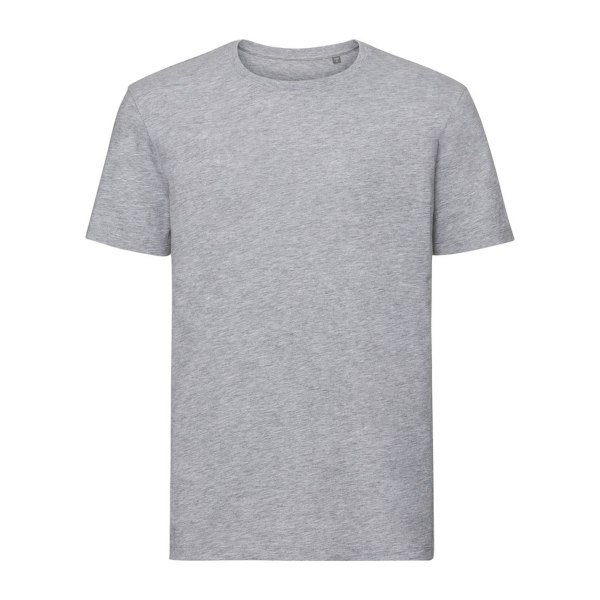 Russell Mens Authentic Pure Organic T-Shirt M Ljus Oxford Grå Light Oxford Grey M