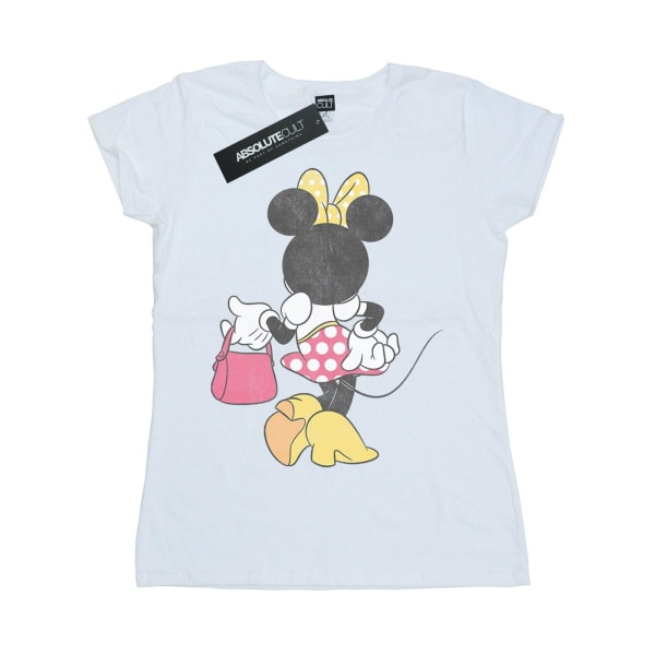 Disney Dam/Dam Minnie Mouse Ryggställning Bomull T-shirt L Wh White L