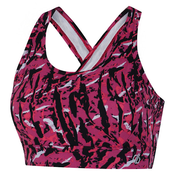 Dare 2B Dam/Kvinnor Wave Zebra Print Sport-BH M Neon Rosa Neon Pink M