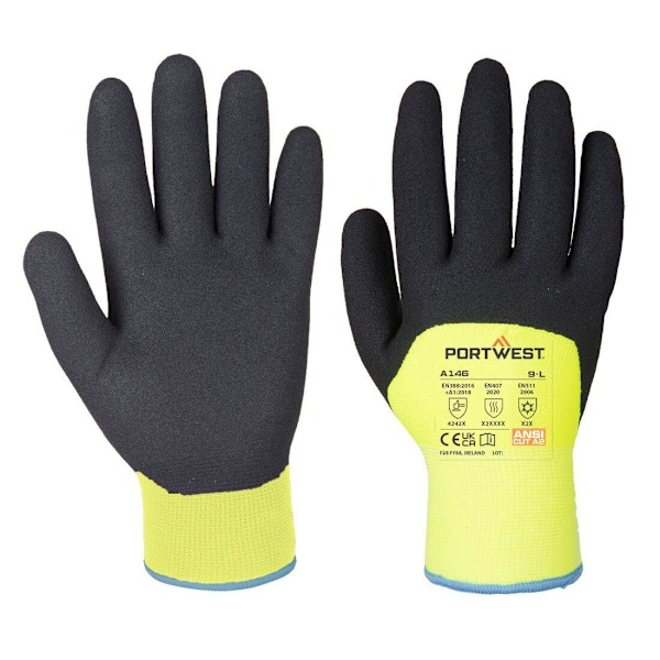 Portwest Unisex Adult A146 Arctic Vinterhandskar M Gul Yellow M