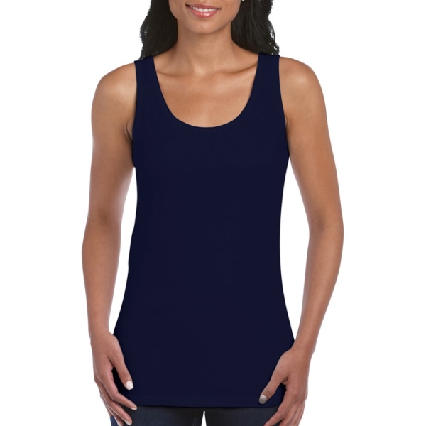 Gildan Ladies Soft Style Tank Top Vest XL Marinblå Navy XL