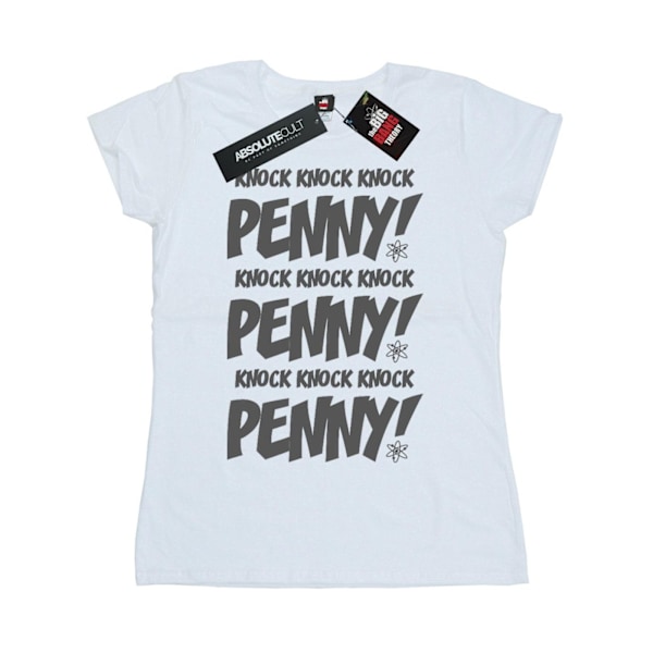 The Big Bang Theory Damkläder Knock Knock Penny Bomull T-shirt White L