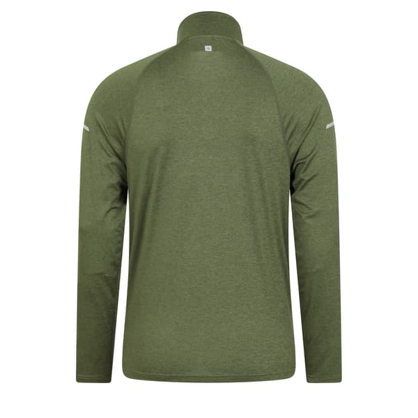 Mountain Warehouse Echo Melange Återvunnen Halv Zip Midlayer för Herr Green M