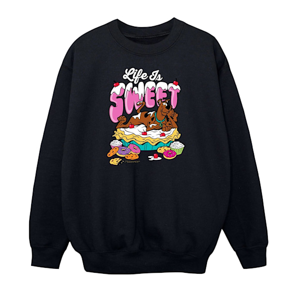 Scooby Doo Girls Life Is Sweet Sweatshirt 5-6 år Svart Black 5-6 Years