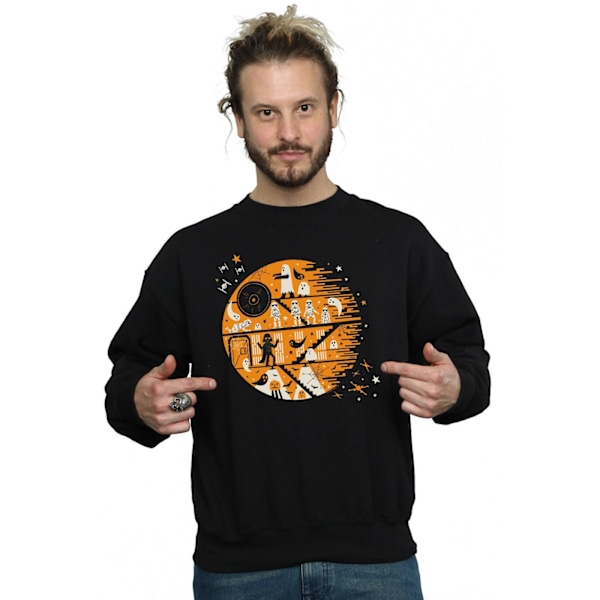 Star Wars Herr Spooky Death Star Sweatshirt L Svart Black L