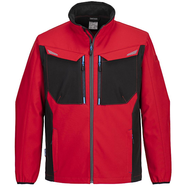 Portwest WX3 Softshelljacka L Deep Red för män Deep Red L
