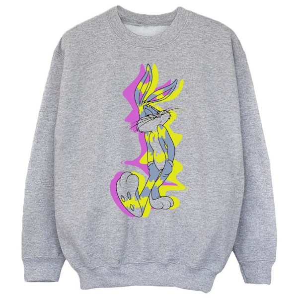 Looney Tunes Boys Bugs Bunny Distorted Sweatshirt 5-6 år Spo Sports Grey 5-6 Years