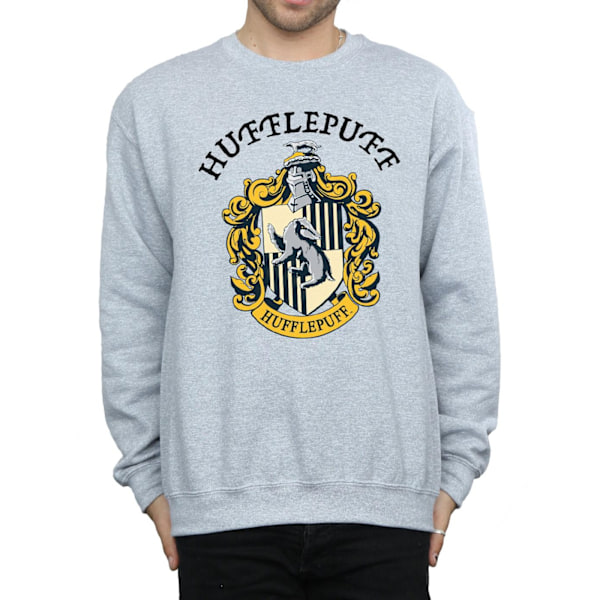 Harry Potter Hufflepuff Sweatshirt för män 3XL Sports Grey Sports Grey 3XL