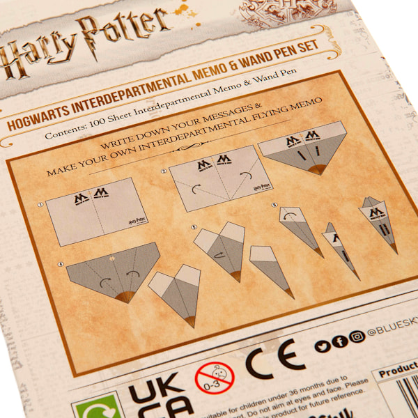 Harry Potter Memo Book Set One Size Vit/Brun White/Brown One Size