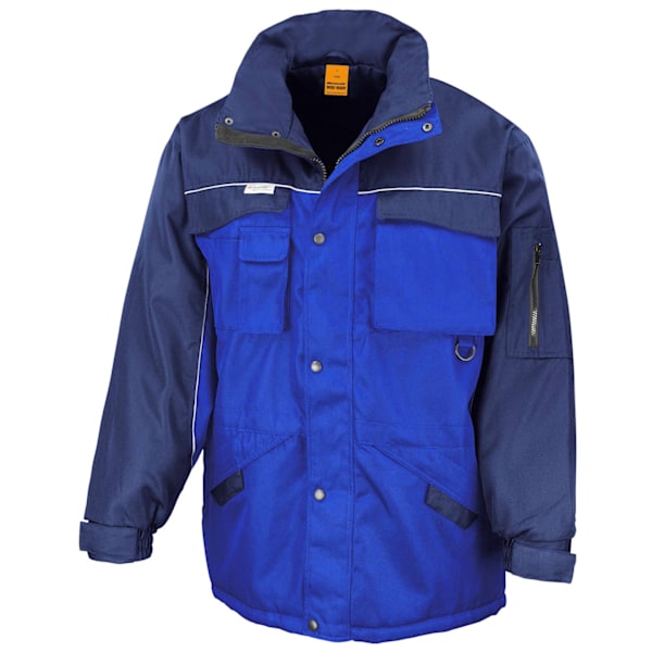 Result Workguard Zip Sleeve Heavy Duty Vattenavvisande Vindjacka för Herr Royal/Navy XL