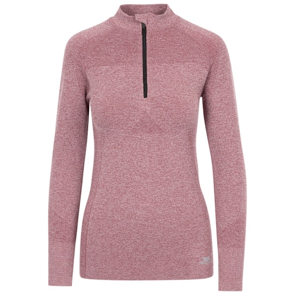 Trespass Dam/Kvinnor Pelina Halv Zip Långärmad Aktiv Topp Rose Tone XS