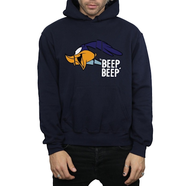 Looney Tunes Mens Road Runner Beep Beep Hoodie L Marinblå Navy Blue L