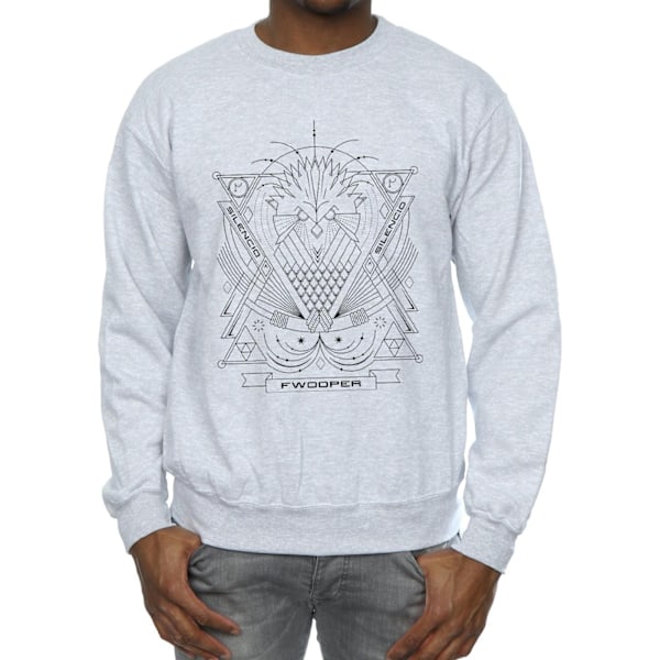 Fantastiska vidunder Mäns Fwooper Icon Sweatshirt L Sports Grey Sports Grey L