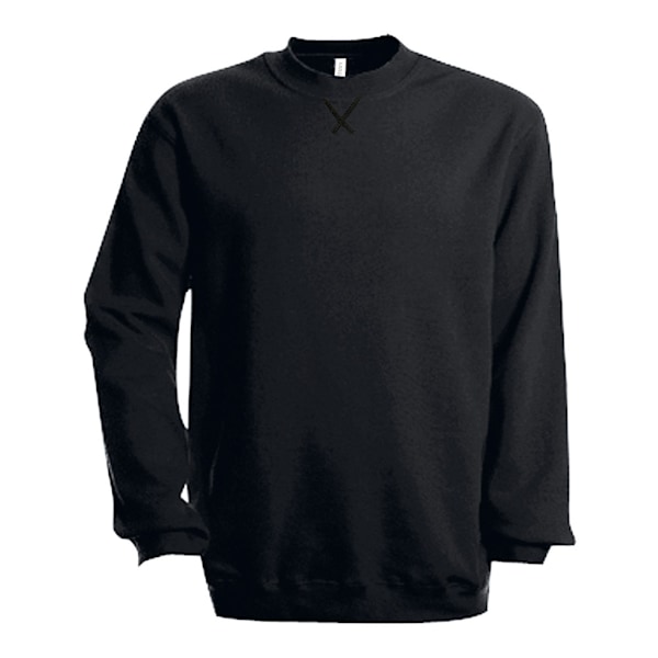Kariban Herr Enfärgad Crew Neck Sweatshirt XS Svart Black XS