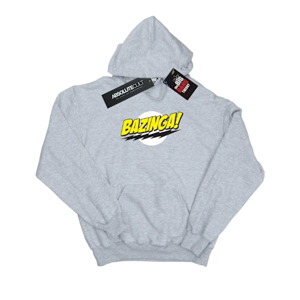 The Big Bang Theory Boys Sheldon Bazinga Hoodie 7-8 år Sport Sports Grey 7-8 Years