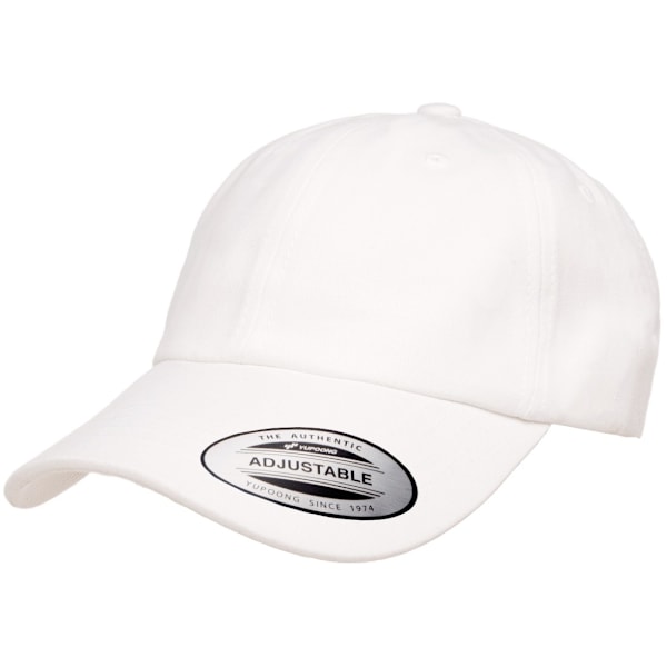 Flexfit By Yupoong Persika Bomullstwill Dad Cap En Storlek Vit White One Size