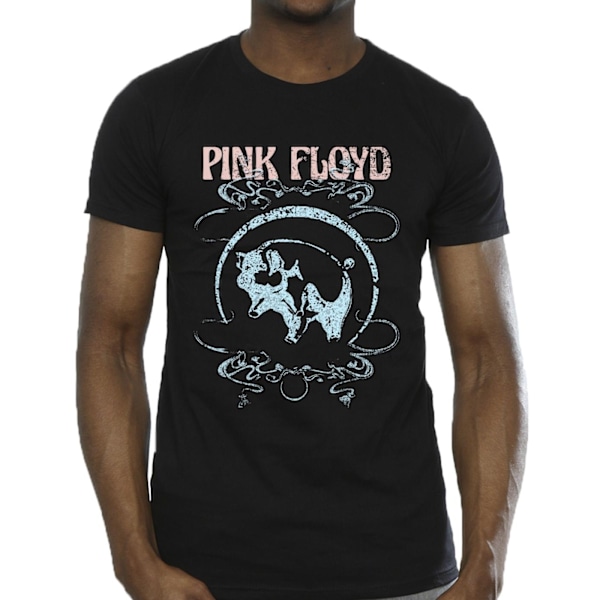 Pink Floyd Pig Swirls T-shirt 3XL Svart Black 3XL