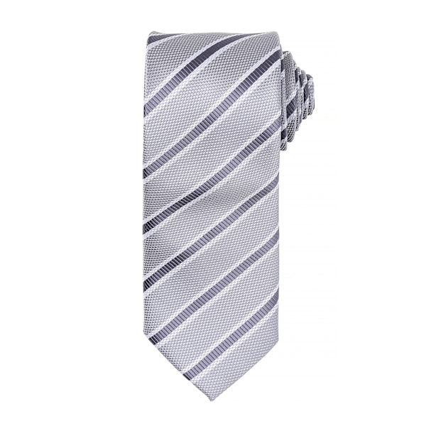Premier Herr Waffle Stripe Formell Business Slips (2-pack) En Silver/Dark Grey One Size