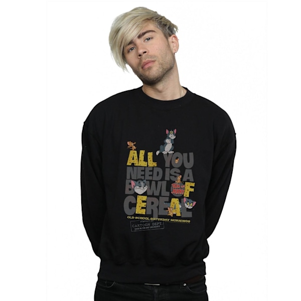 Tom And Jerry Herr All You Need Is Sweatshirt L Svart Black L