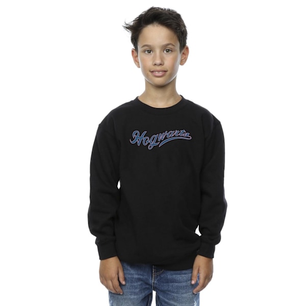 Harry Potter Pojkar Hogwarts Skrivande Sweatshirt 12-13 År Svart Black 12-13 Years