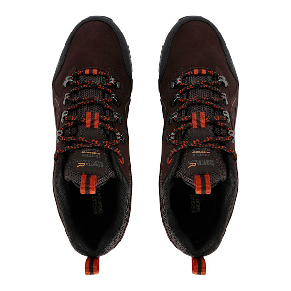 Regatta Vendeavour Suede Low Trainers 10 UK Peat/Blaze Ora Peat/Blaze Orange 10 UK