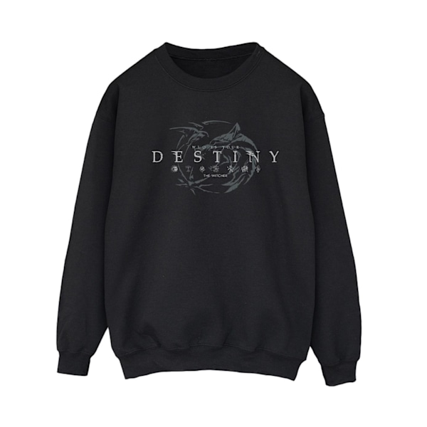 Netflix Dam/Kvinnor The Witcher Wolf´s Destiny Sweatshirt M B Black M