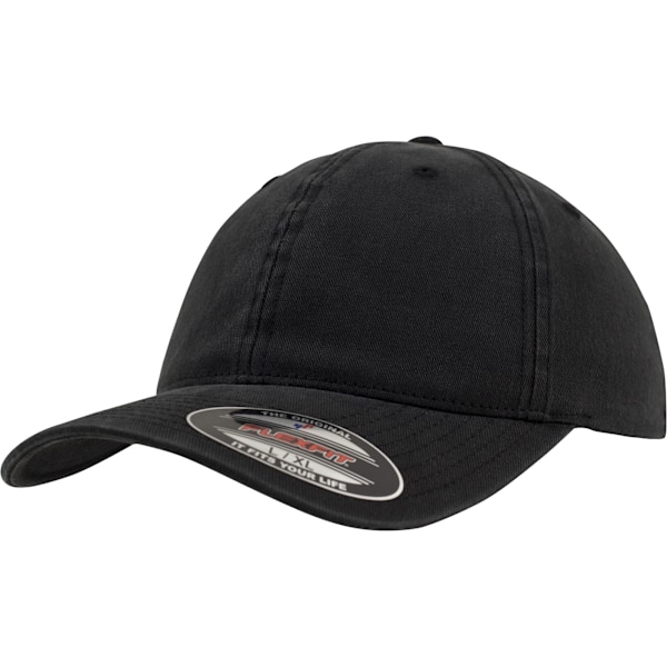 Flexfit Garment Washed Cotton Dad Baseball Cap (2-pack) L/XL Black L/XL