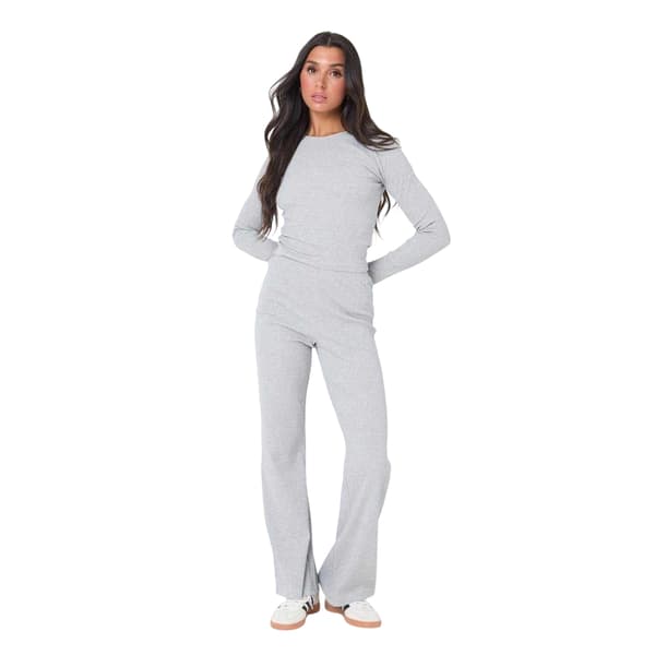 I Saw It First Dam/Dam Stretch Långärmad Topp 12 UK Grå Grey Marl 12 UK