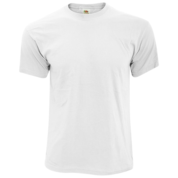Fruit Of The Loom Original T-shirt för män M Vit White M