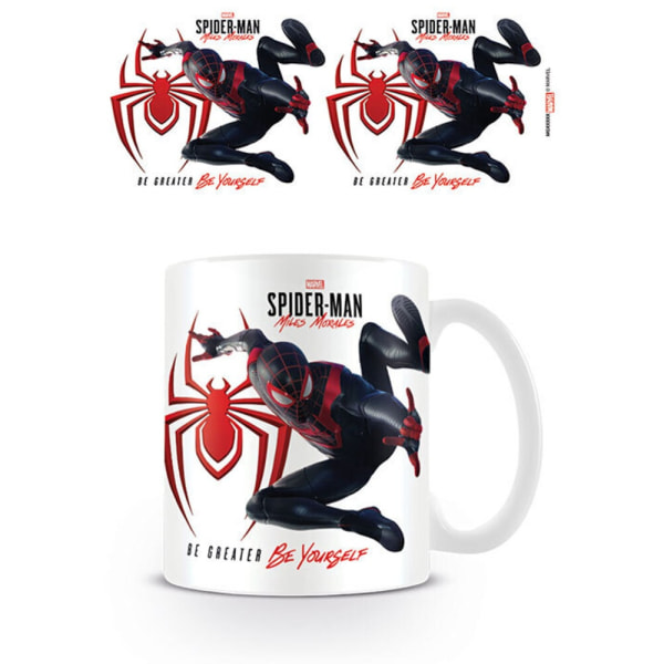 Spider-Man Iconic Jump Miles Morales Mugg One Size Vit/Svart/R White/Black/Red One Size