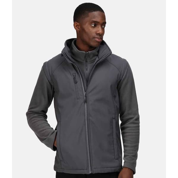 Regatta Herr Erasmus 4 i 1 Soft Shell Jacka L Seal Grey Seal Grey L
